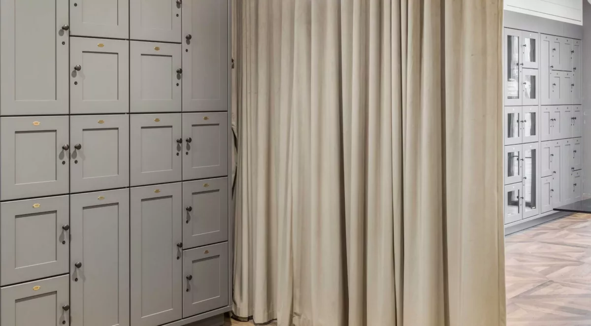 Private wine storage at Carraway apartments in Harrison, New York
