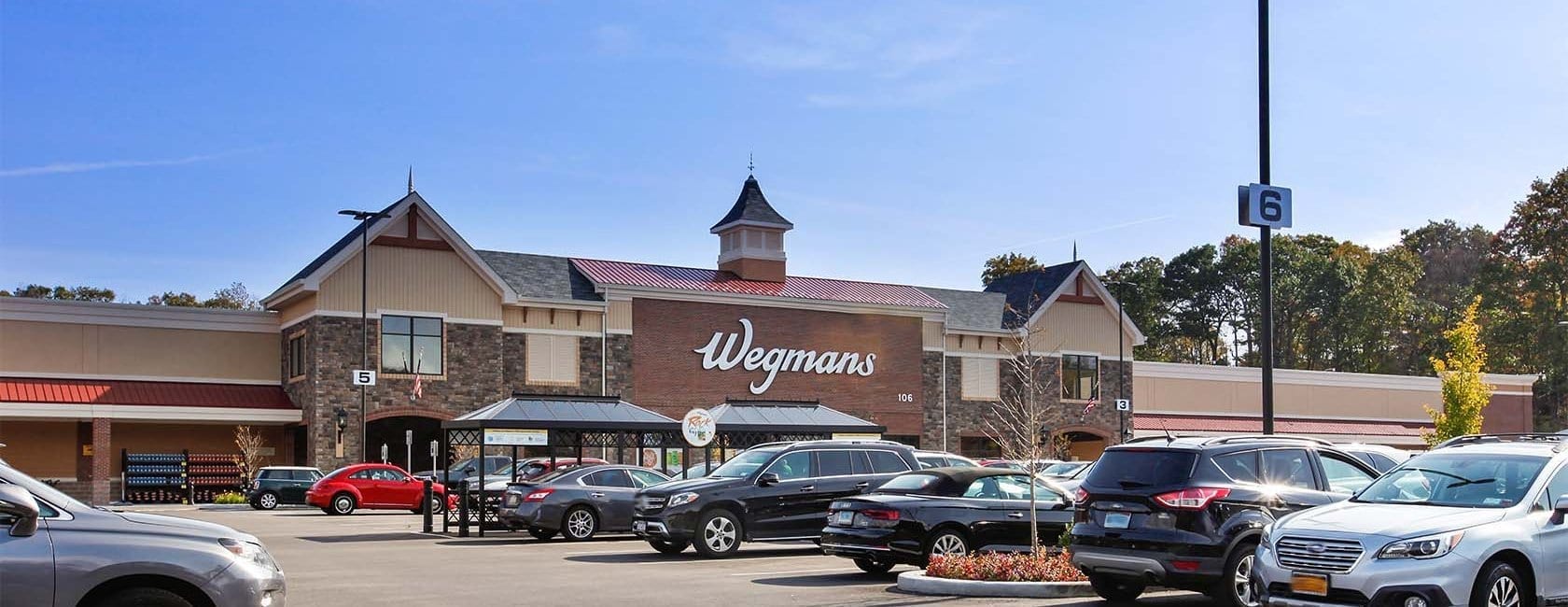 Wegman's flagship store is a two-minute walk down the road from Carraway luxury apartment homes.